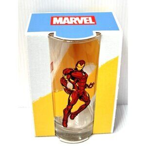 Marvel Iron Man Drinking Glass Cup Avengers Collectible Superhero Glass NEW